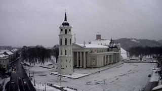 Vilnius Cathedral Square Time Travel