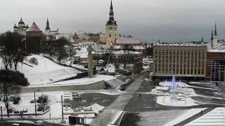 Tallinn Freedom Square Time Travel
